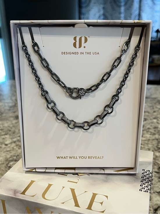Bomb Party Jewelry - Bomb Party “It Takes A Diva” Double Layer Link Necklace New